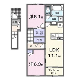 ハピネスメゾン　Ａの物件間取画像